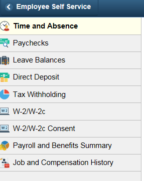 Payroll options in self service
